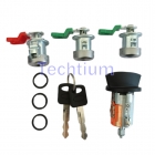 Ford door lock cylinder Full set (1pcs ignition door lock,3pcs door lock, 2 keys,3pcs Accessories)