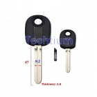 Transponder key for Isuzu with Toy43R