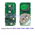 Lonsdor LT20-1 Smart Key PCB For Toyota + Lexus Smart Key 2007+ Board number: 3370, A433, F433, 5290, 0140