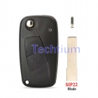 433Mhz ID48 chip SIP22 Blade Black color 2 button remote key for Fiat 433Mhz ID48 chip SIP22 Blade Black color 2 button remote key for Fiat