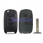 3 button modified flip remote key shell for Chevrolet with middle groove blade 3 button modified flip remote key shell for Chevrolet with middle groove blade