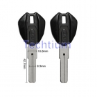 Motorcycle key shell for Ducati