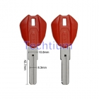 Motorcycle key shell for Ducati