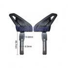 Motorcycle key shell for Ducati